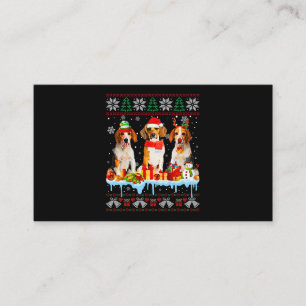 Oogstbeagle Dog Santa Xmas Dog Costume 7 Visitekaartje