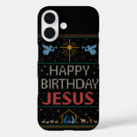 Oogstbeker: Happy Birthday Jesus Red