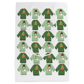 Oogstbekers Groene Gift Bags Medium Cadeauzakje (Achterkant)