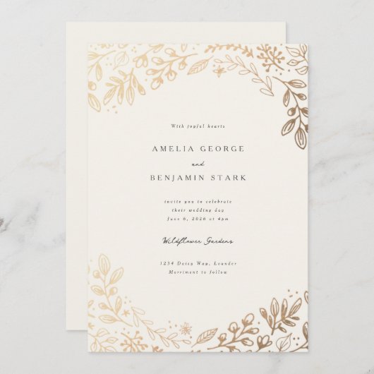 Oogstbloemen Kaart (Voorkant / Achterkant)