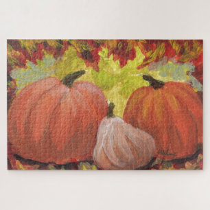 Oogstdagpompoenen #2 Herfst Bladeren Legpuzzel