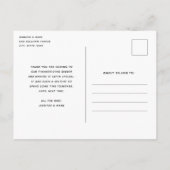 Oogstdankdag Herfst Oogst Dank Je Briefkaart (Achterkant)