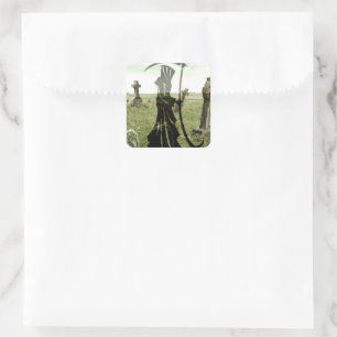 Oogstdood Vierkante Sticker