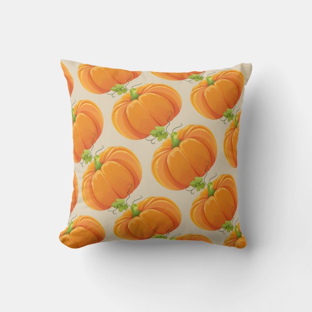 Oogste Herfst Pumpkin Pillow Kussen (Voorkant)
