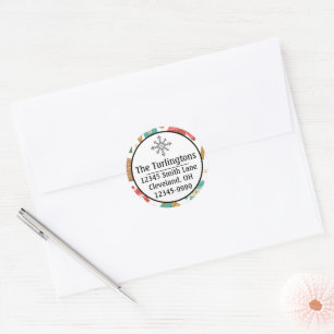 Oogstelijk, maar stut Oegly Xmas Sweater Return Ad Ronde Sticker