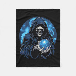 Oogsterf Skelet Halloween  Fleece Deken