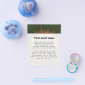 Oogstfeest - Abstracte Kunst Flyer (Enkel)