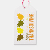 Oogstfeest Herfstbladeren Cadeaulabel (Voorkant)