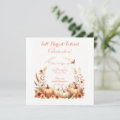 Oogstfeest in de herfst kaart (Staand voorkant)