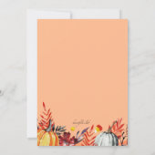 Oogstfeest Kaart (Achterkant)