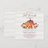 Oogstfeest Partij Kerkelijke Gemeenschap Picknick Kaart (Voorkant / Achterkant)