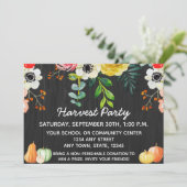 Oogstfeest Uitnodiging (Staand voorkant)