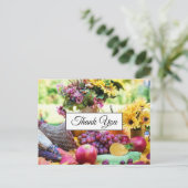 Oogstfeestdag Thanksgiving Herfst Oogst Dank U Briefkaart (Staand voorkant)