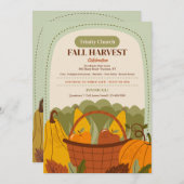 Oogstfestival uitnodiging (Voorkant / Achterkant)