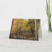 Oogstherfst Bos Kleurrijk Loof Foto Kaart (Voorkant)