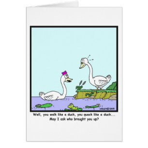 Oogstjes: Swan cartoon