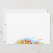 Oogstmaal Herfstglorie Kaart (Achterkant)