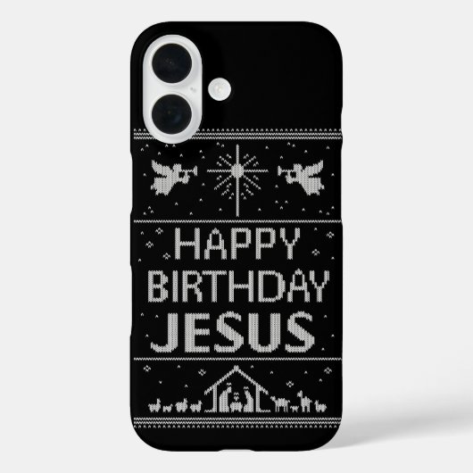Oogstrelend kerstkeuken design Happy Birthday Jesu Case-Mate iPhone Case (Achterkant)
