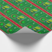Oogstrelend kerstontwerp zonder Wing Cadeaupapier (Hoek)