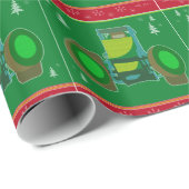 Oogstrelend kerstontwerp zonder Wing Cadeaupapier (Rol Hoek)