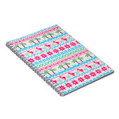 Oogstrelende kerstkeuken Tropische Flamingo Notitieboek (Rechterzijde)