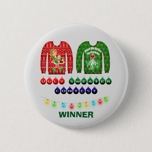 Oogstrelprijswinnaar voor onbedekte kerstkeuken ronde button 5,7 cm