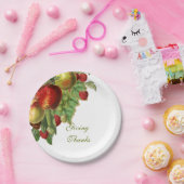 Oogstvruchten Papieren Bordje (Feest)