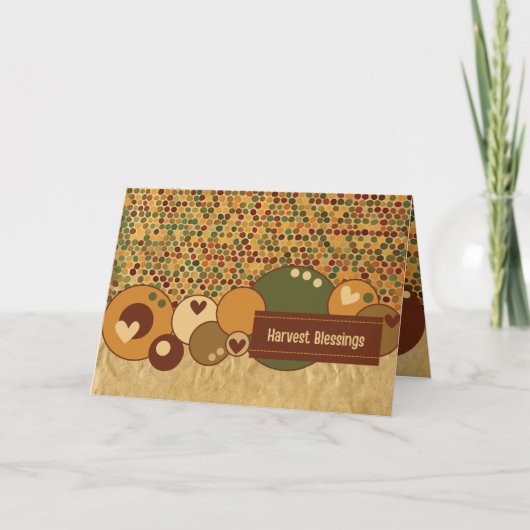 Oogstzegen  bedankkaart (Voorkant)