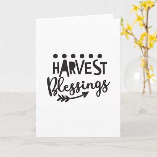 Oogstzegen Kaart (Gele Bloem)