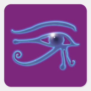 Oogsymbool van het Egyptische Ra Ancient Wadjet Vierkante Sticker