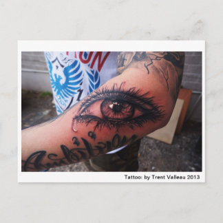 Oogtattoo briefkaart