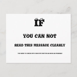 Oogtest Briefkaart