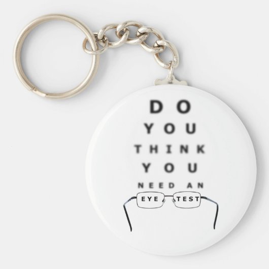 Oogtest Button Sleutelhanger (Voorkant)