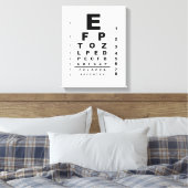 Oogtest Canvas Afdruk (Insitu (Slaapkamer))