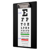 Oogtestschema Klembord (Links)