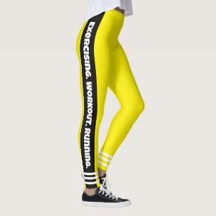 Oogvangst Gele neon achtergrond l Workout Leggings
