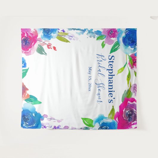 Oogverblindend bloemstuk bruiloft feest foto achte wandkleed (Voorkant (horizontaal))