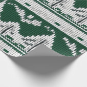 Oogverblindend druk groen en wit cadeaupapier (Hoek)