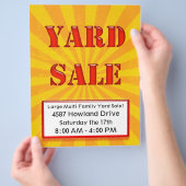 Oogverblindende opruiming verkoop flyer (Hand)