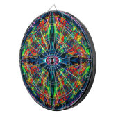 Oogverdraaiing en trippy schilderen dartbord (Voorkant Rechts)