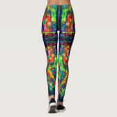 Oogverdraaiing en trippy schilderen leggings (Achterkant)