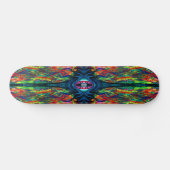 Oogverdraaiing en trippy schilderen skateboard (Horizontaal)