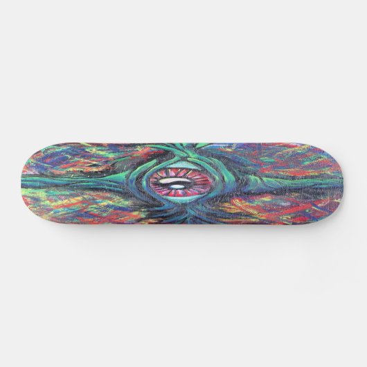 Oogverdraaiing en trippy schilderen skateboard (Horizontaal)