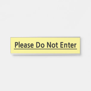 Oogverhaal en Vet teken "Niet invoeren" Deurbordje