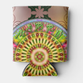 Oogzalig kerstrendierontwerp blikjeskoeler (Voorkant)