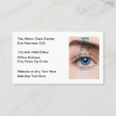 Oogzorg Dokter Vision Center Visitekaartje (Voorkant)