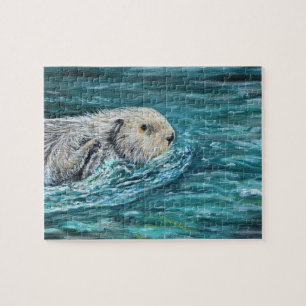 Ooh Goody Lunchtime Zee Otter Painting Legpuzzel