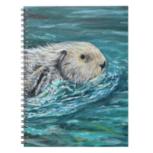 Ooh Goody Lunchtime Zee Otter Painting Notitieboek