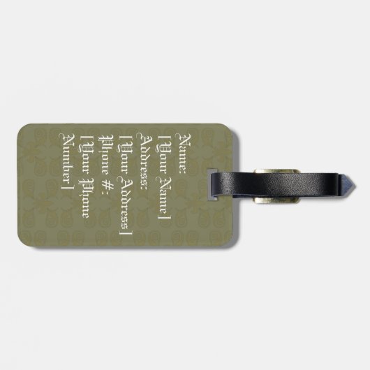 Ooh, het spook Bagagelabel (Achterkant horizontaal)