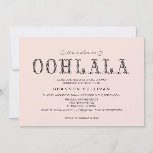 Ooh, invitation de la nuptiale (Devant)